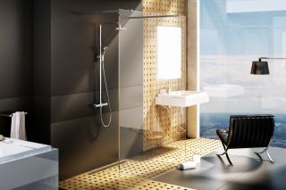 Душевая перегородка Ravak ST Walk-In Free 1600x2000 GW9FS0C00Z1 Transparent профиль хром